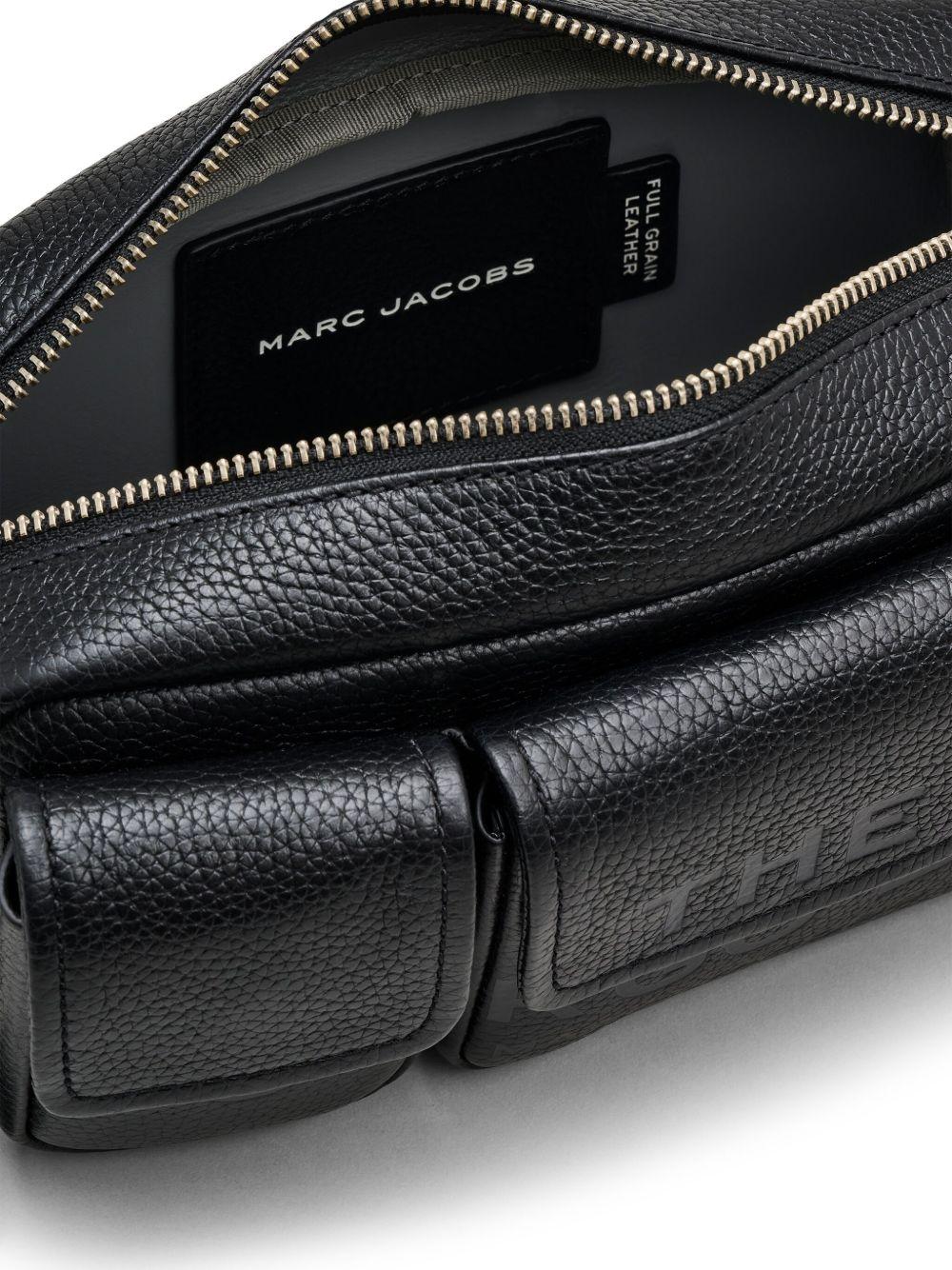 MARC JACOBS Borsa a spalla 'The Leather Cargo Bag' in pelle nera