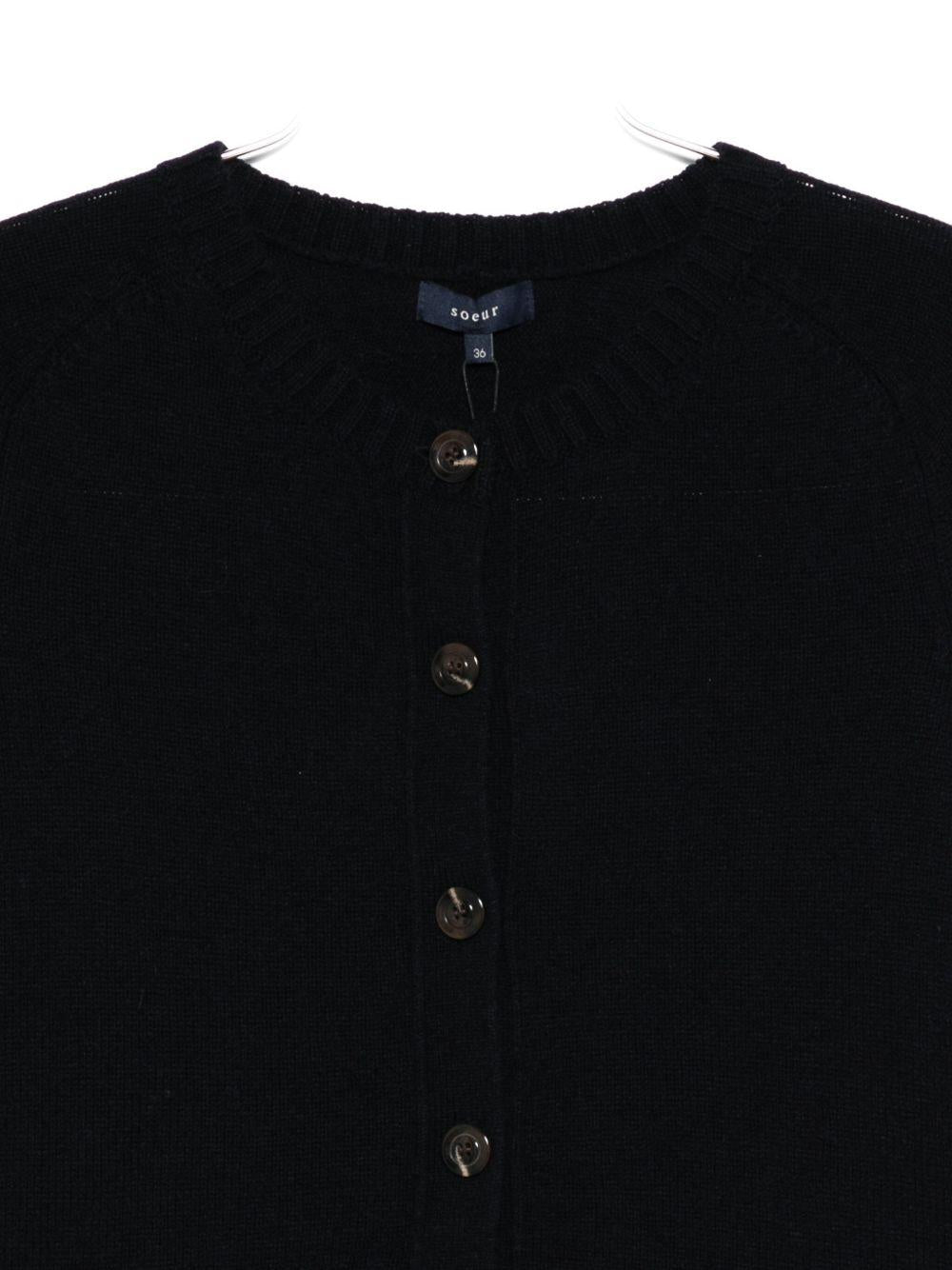 SOEUR Cardigan 'Virginia' in lana merino