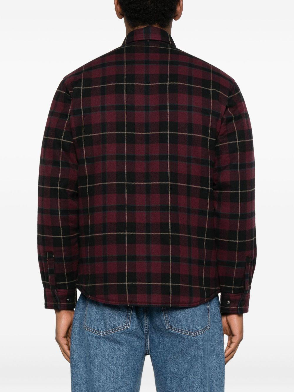 CARHARTT WIP Camicia a quadri rosso scuro da uomo