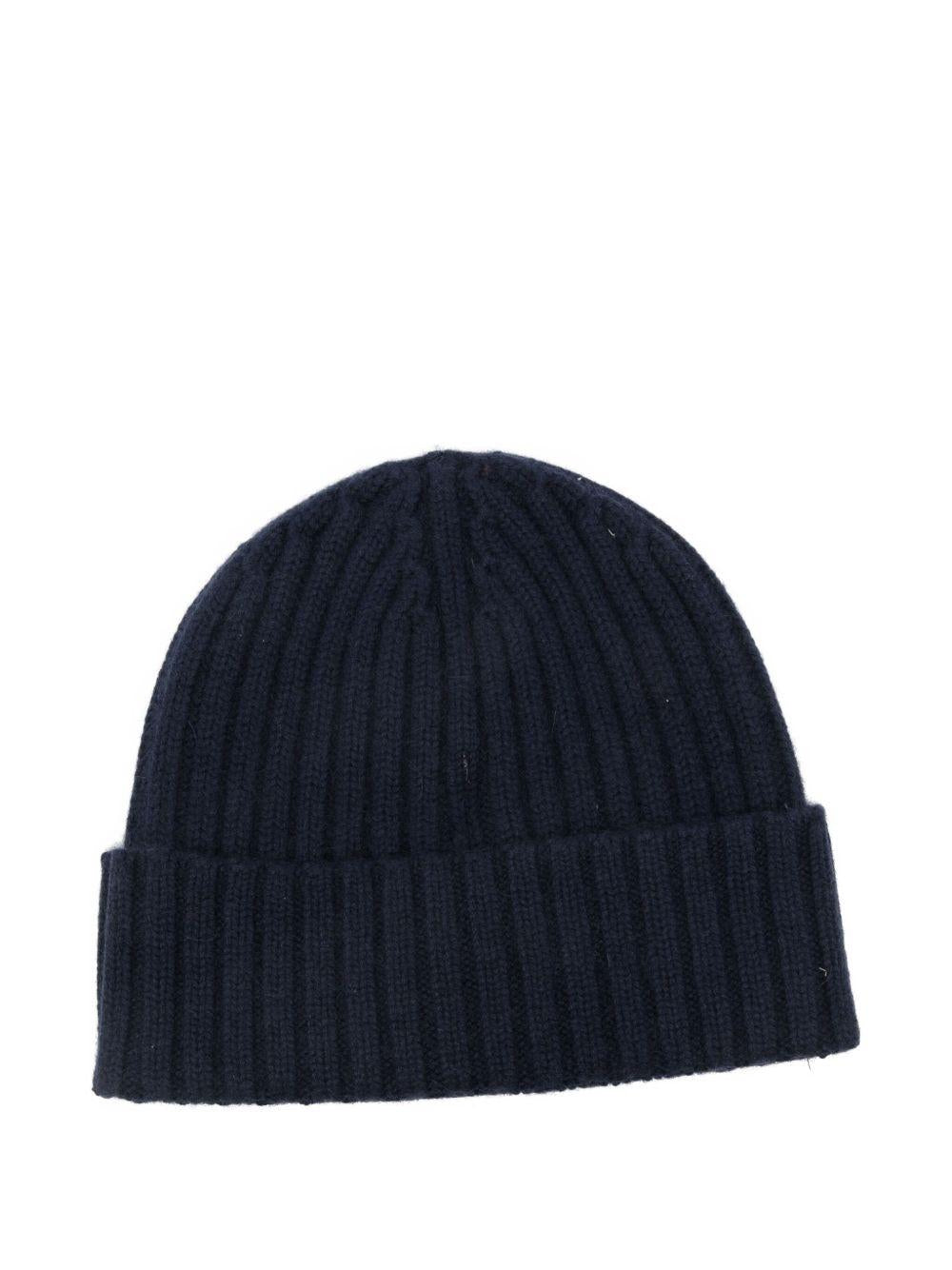 MC2 SAINT BARTH Cappello blu Wengen con logo ricamato