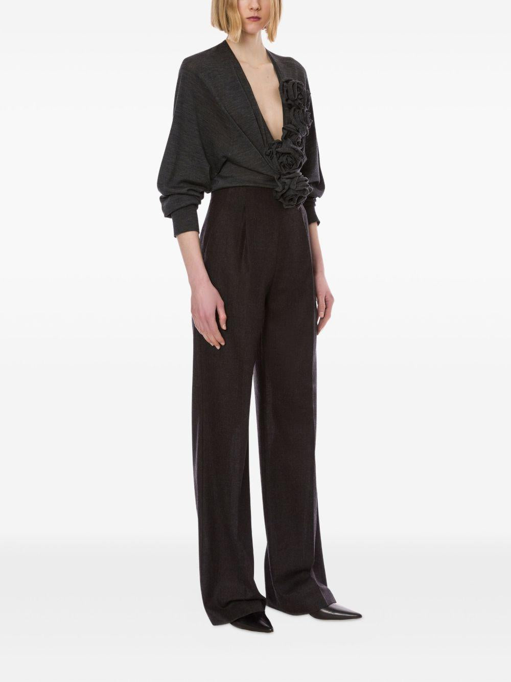 ALBERTA FERRETTI Pantaloni in lana a vita alta