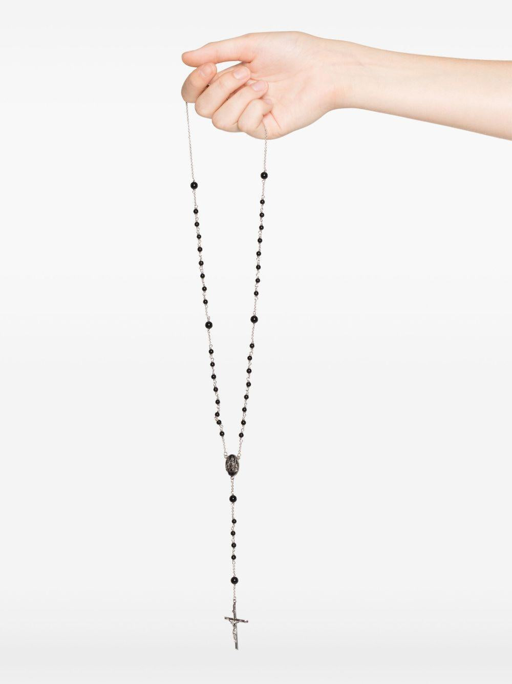 DOLCE e GABBANA Collana rosario con crocifisso