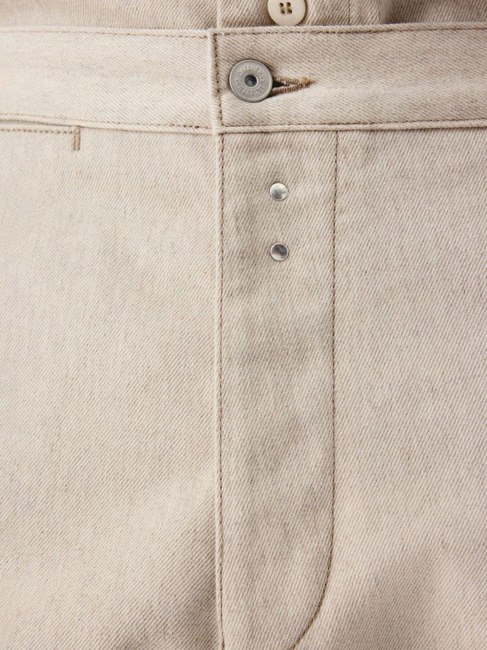 JACQUEMUS Pantaloni in denim Paysan de-Nîmes beige