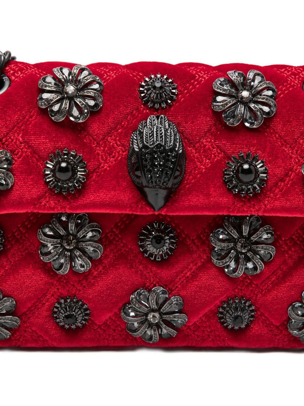 KURT GEIGER Borsa rossa 'Velvet Mini Kensin'