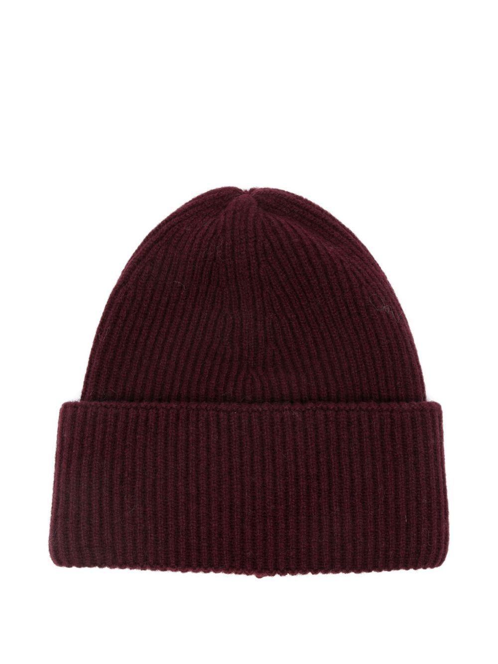 AMARANTO Wool blend beanie hat
