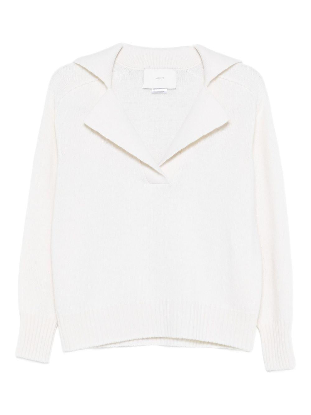 VANISE Maglia 'Gloria' in lana con scollo a V