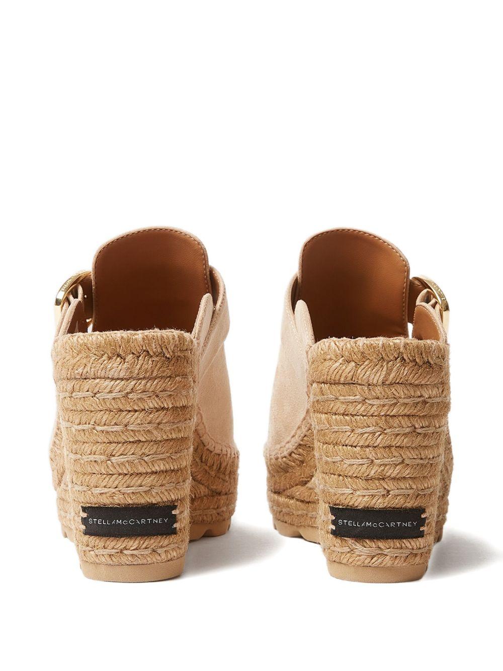 STELLA MCCARTNEY Espadrillas beige con zeppa
