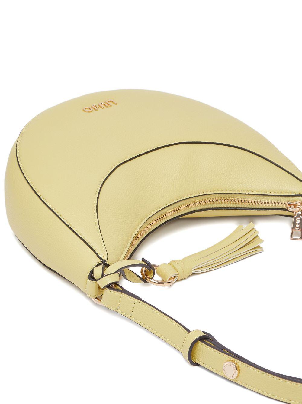 LIUJO Borsa hobo media gialla con charm