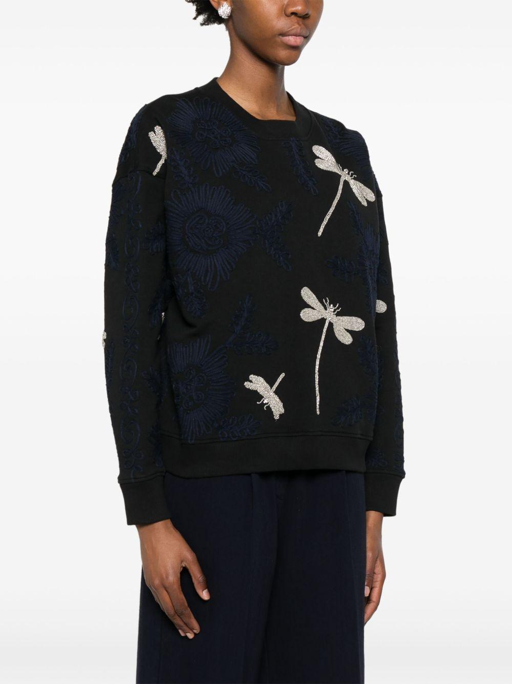 FORTE FORTE Felpa 'My T-Shirt' in cotone nero