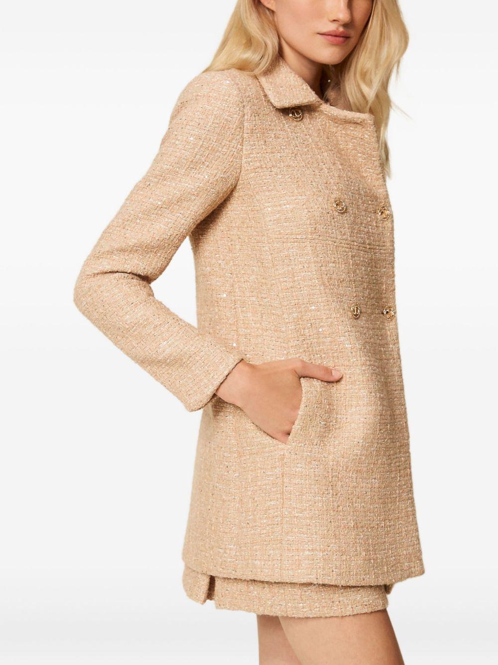 TWINSET Cappotto doppiopetto beige