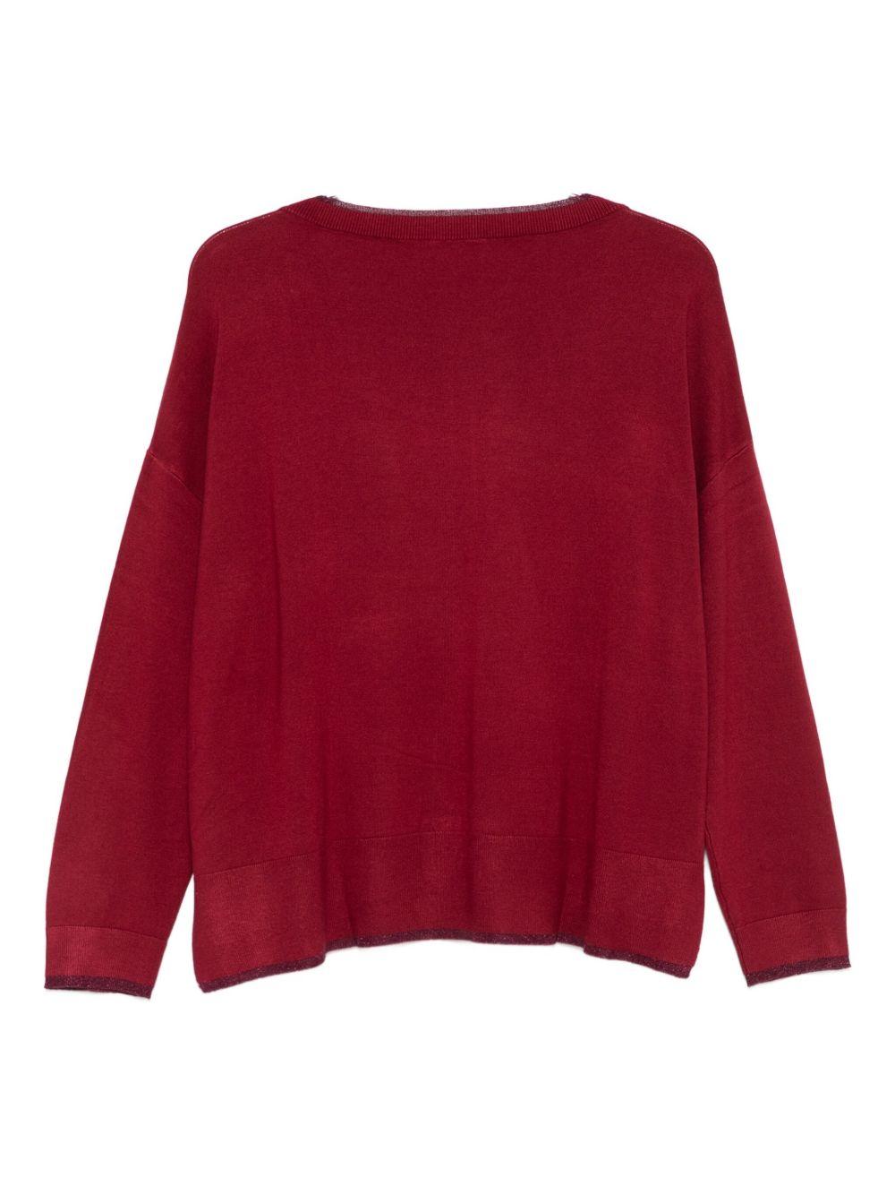 LIUJO Maglia rossa con scollo a barca