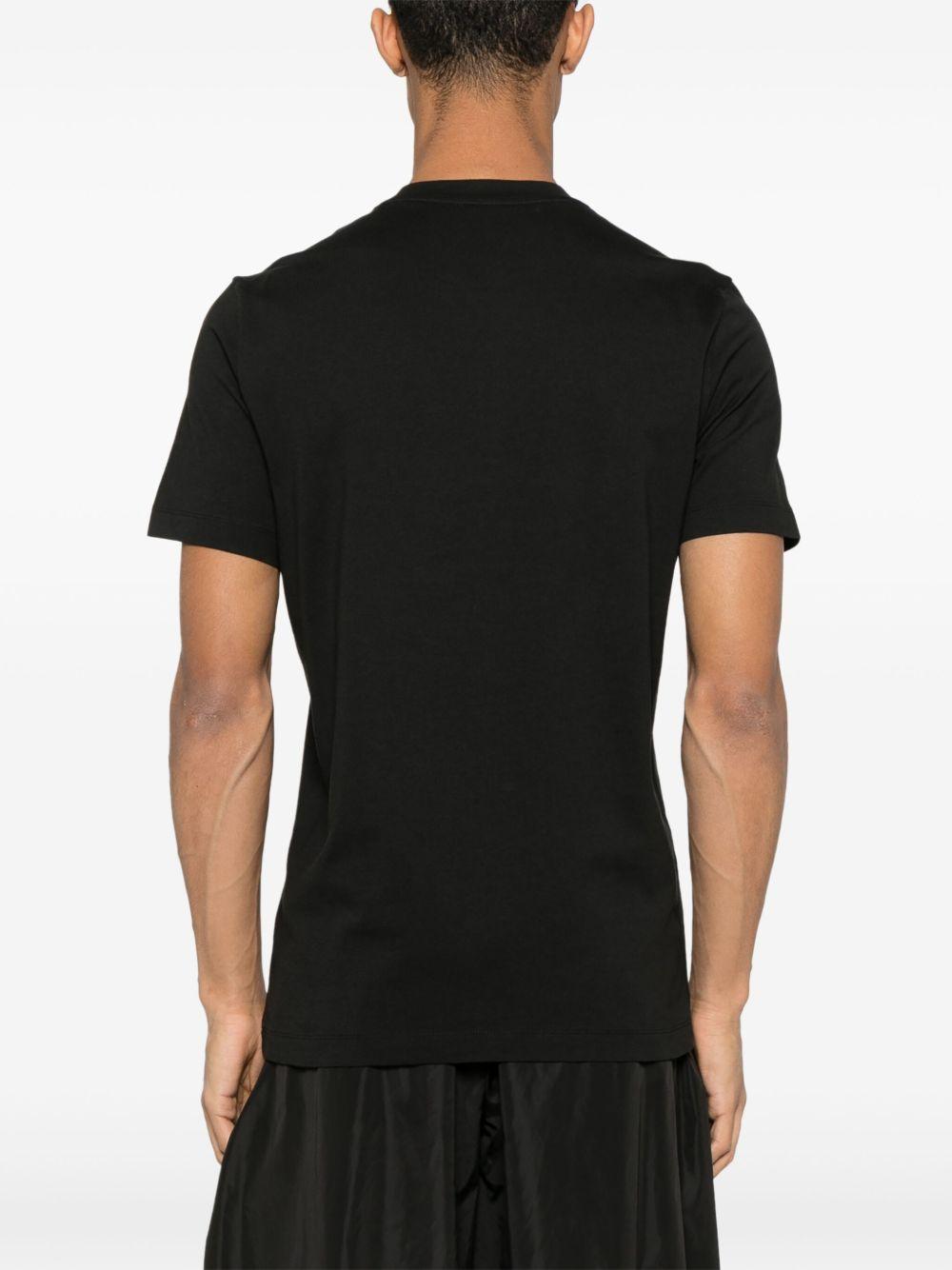 MONCLER T-shirt in cotone nero