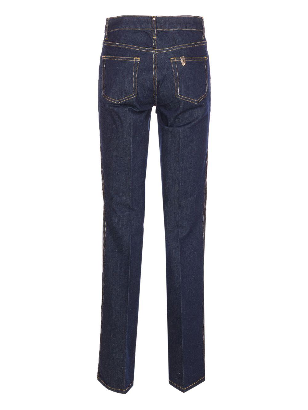 LIUJO Jeans lunghi blu scuro a gamba dritta