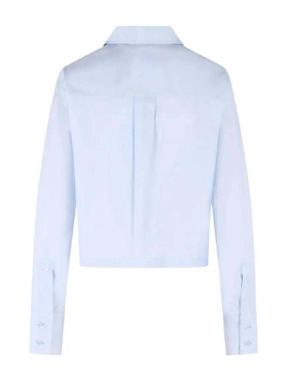 SPORTMAX Camicia Certo celeste a maniche lunghe in cotone