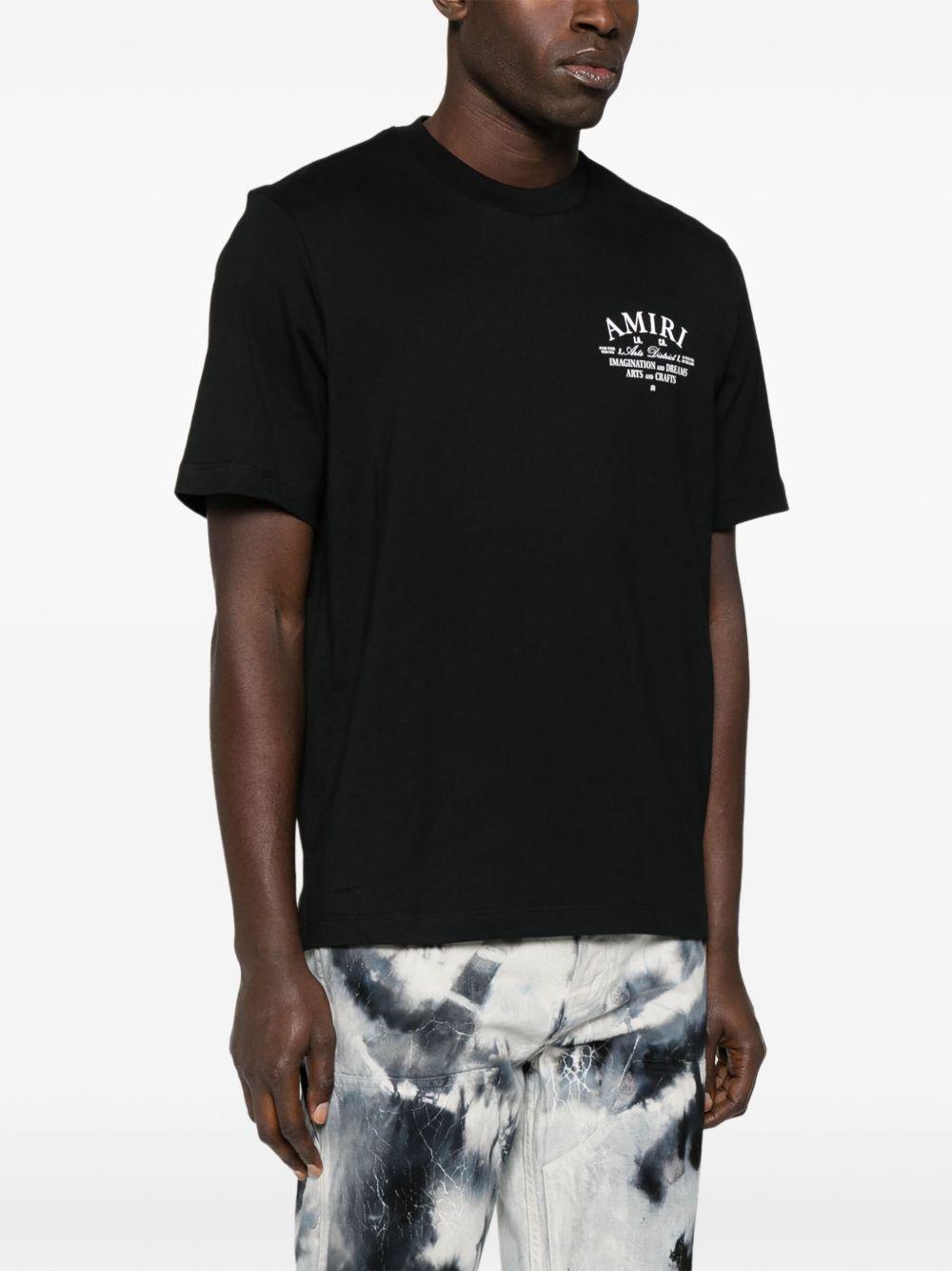 AMIRI T-shirt con logo in cotone nero