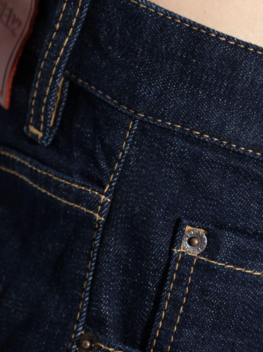 DSQUARED2 Jeans a gamba ampia blu