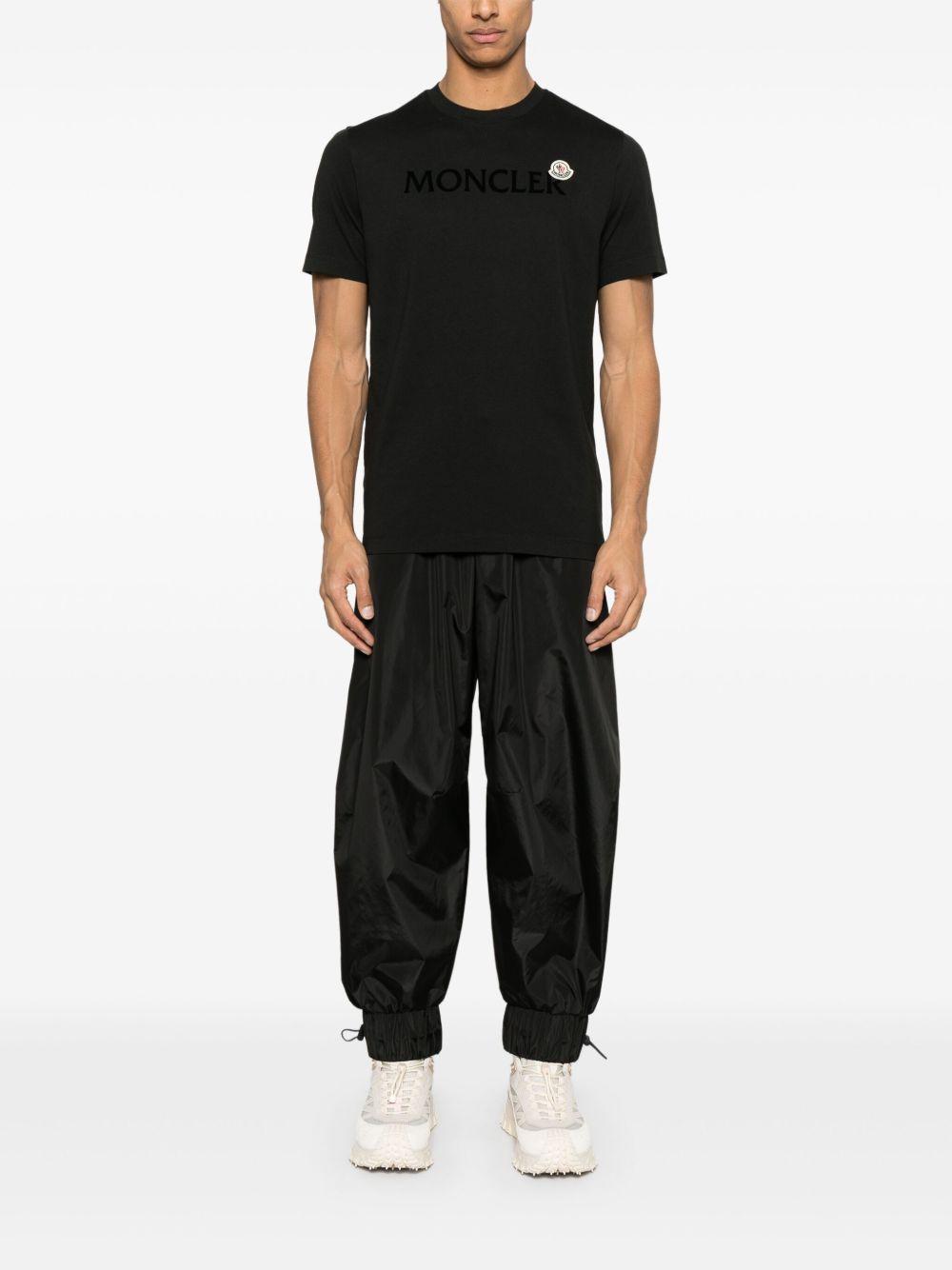 MONCLER T-shirt in cotone nero