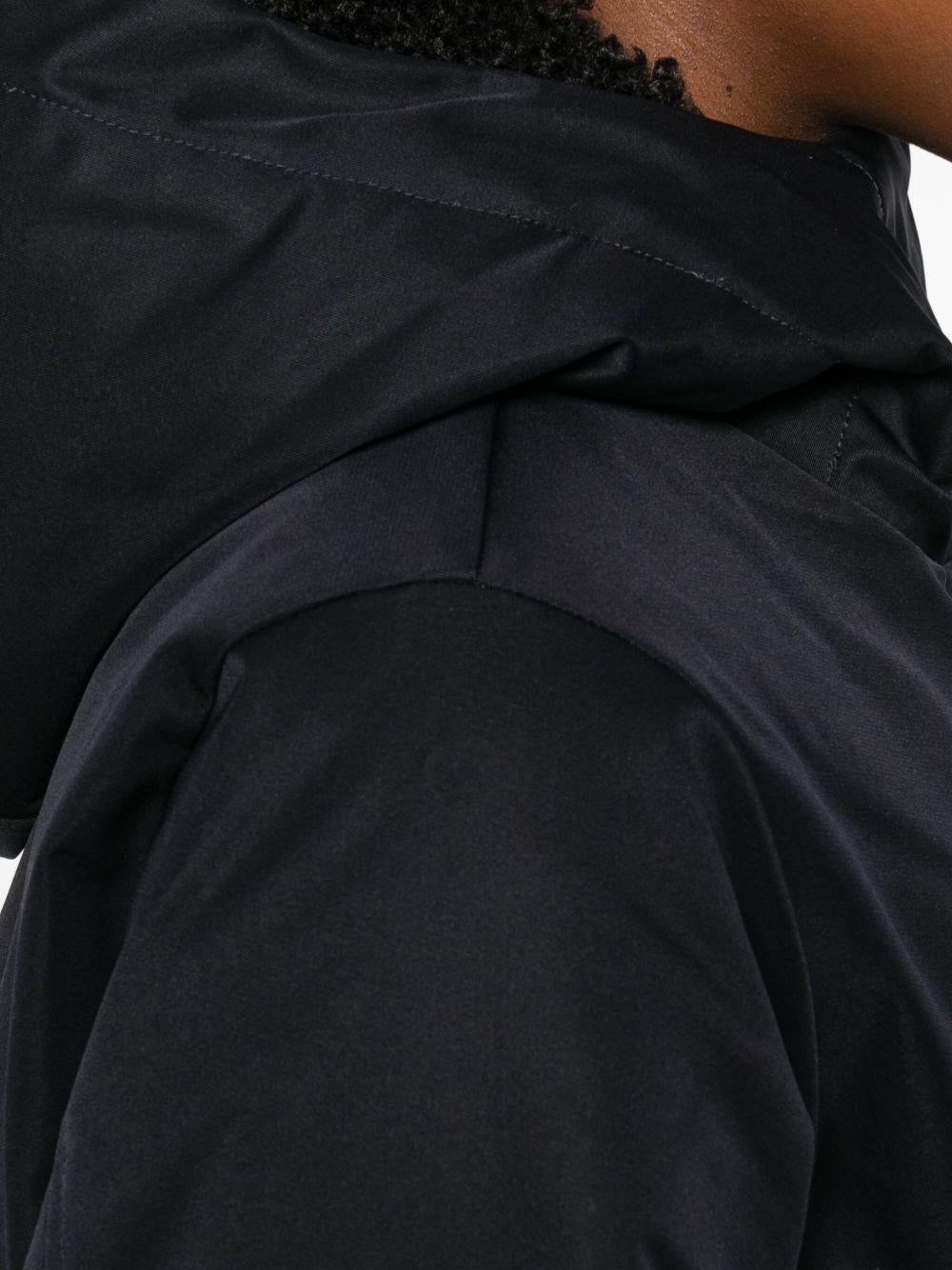 SAVE THE DUCK Parka lungo 'Joel' nero con elastico