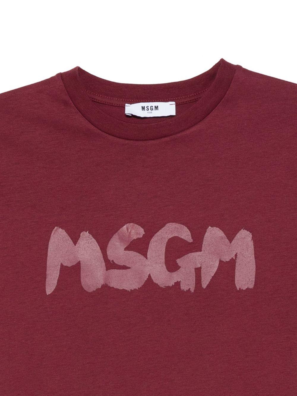 MSGM T-shirt in cotone con logo