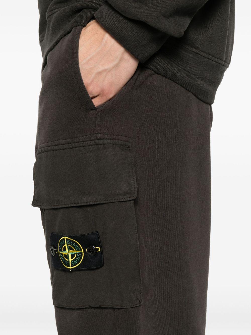 STONE ISLAND Pantaloni sportivi con patch logo e tasche