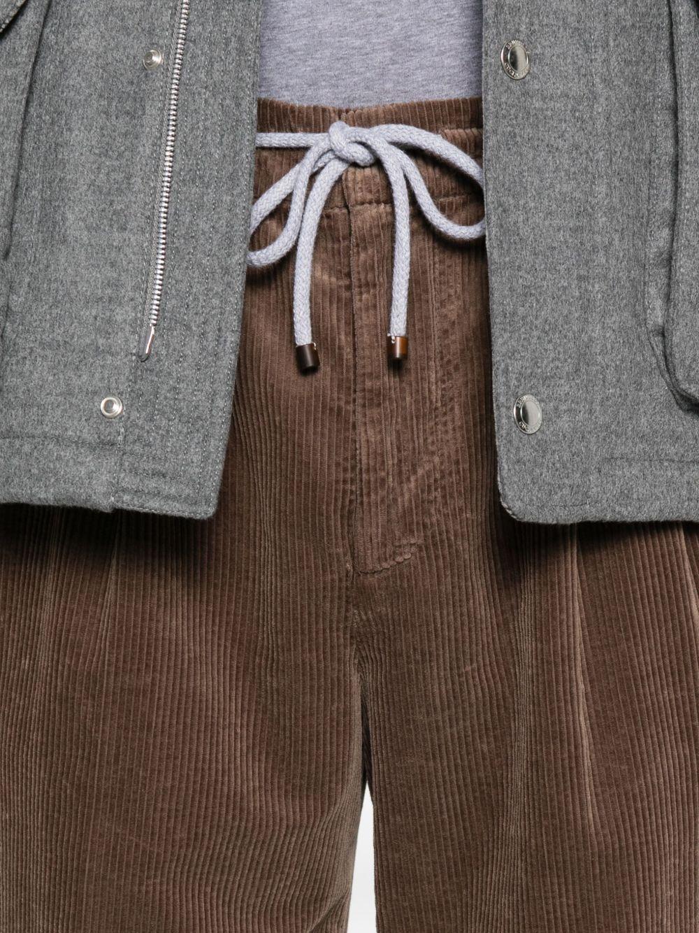 BRUNELLO CUCINELLI Pantaloni a coste con coulisse