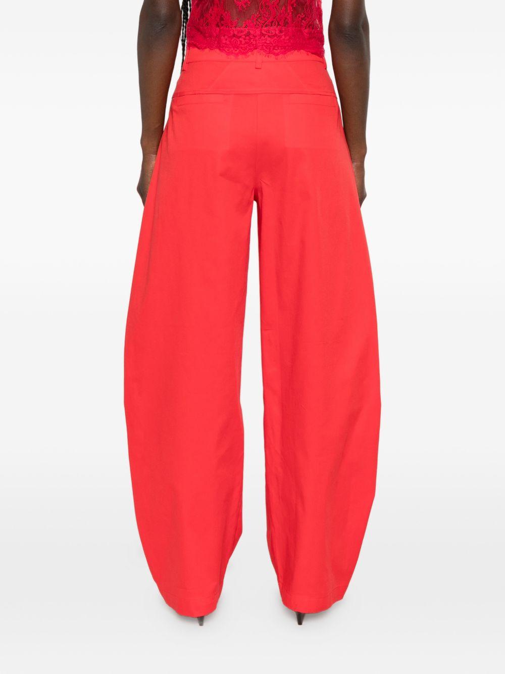 PINKO Pantaloni barrel rossi Bacca