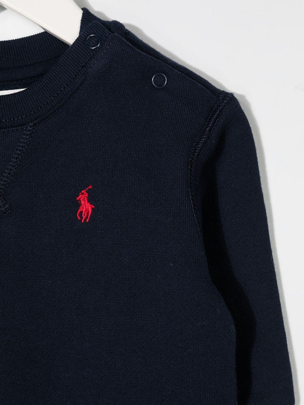 POLO RALPH LAUREN Felpa girocollo con logo ricamato