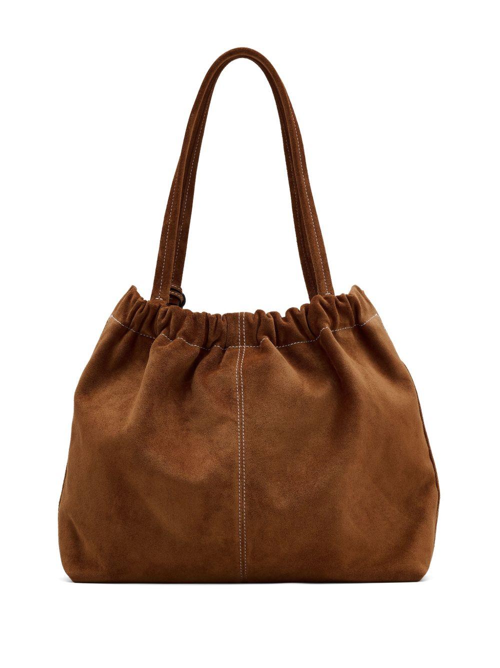 MARC JACOBS Borsa tote 'Cristina' in suede con ciondolo