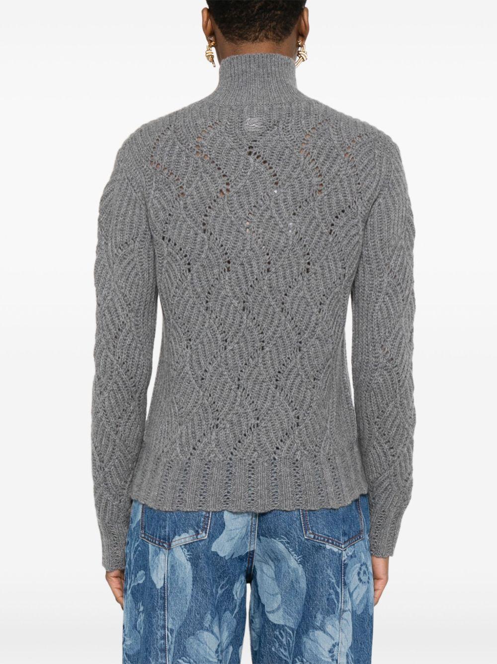 ETRO Maglia in cashmere grigio