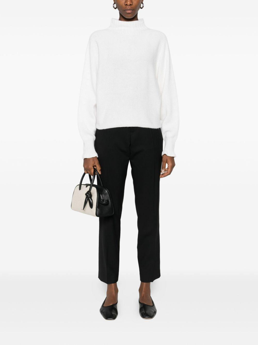 TWINSET Maglione con collo alto polsini svasati