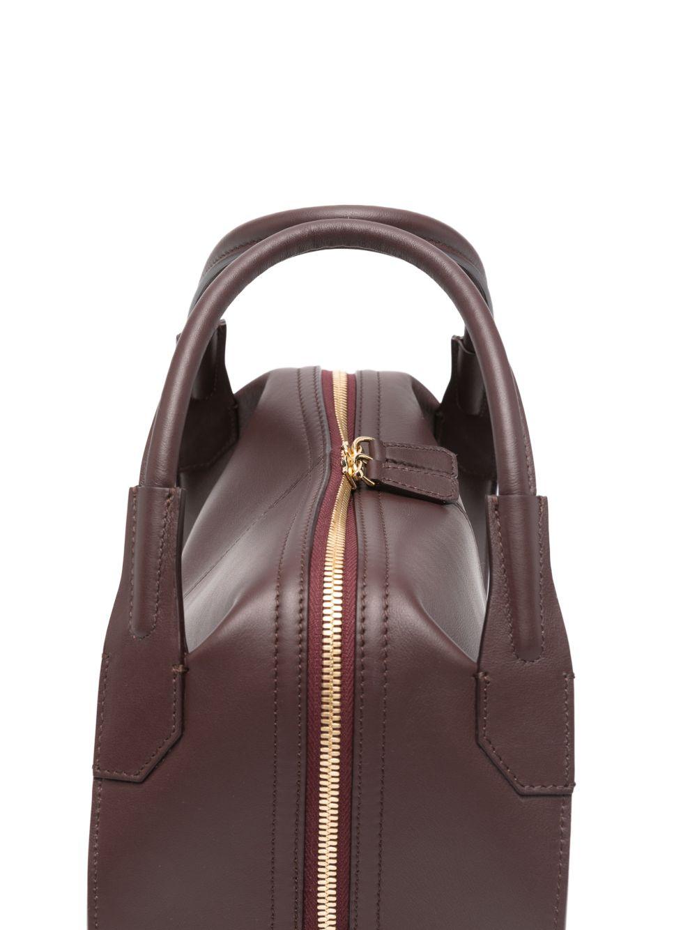 VICTORIA BECKHAM Borsa a mano tote in pelle bordeaux