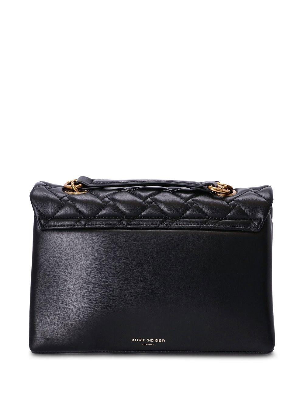 KURT GEIGER Borsa a spalla Kensington in pelle nera