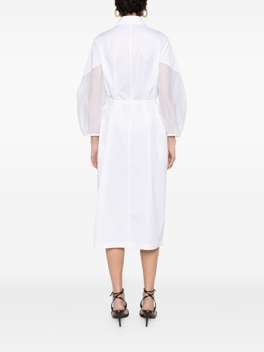 PESERICO Abito bianco con cintura