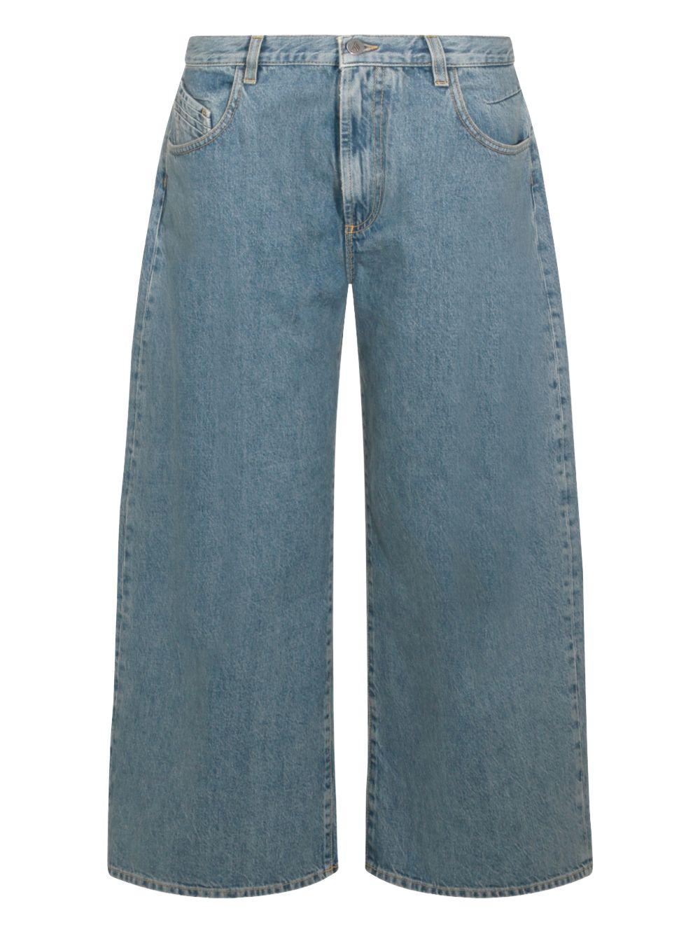 THE ATTICO Jeans in cotone azzurro