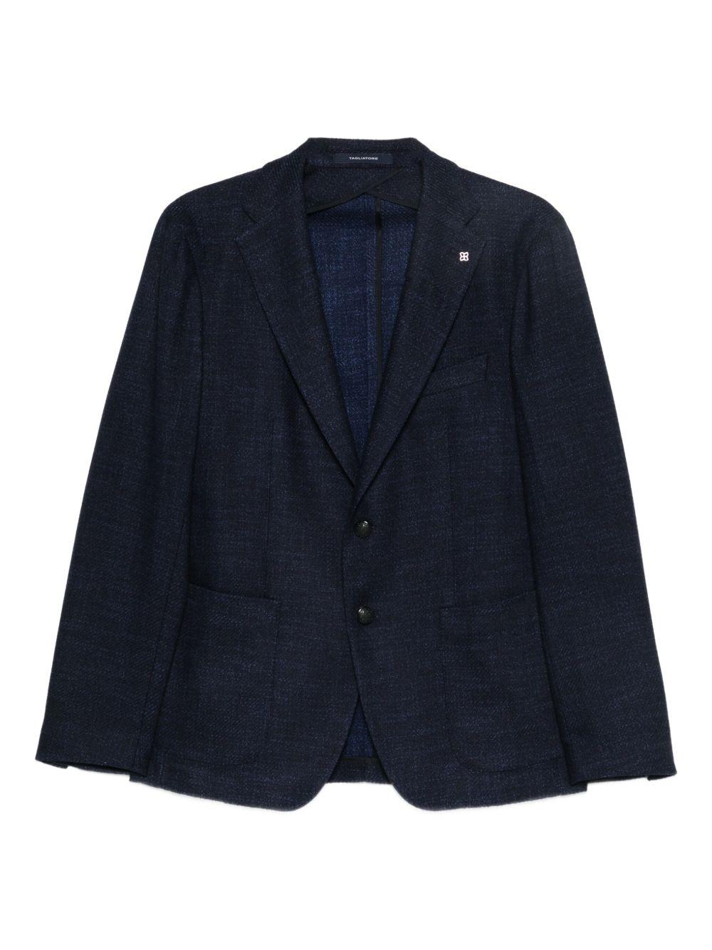 TAGLIATORE Blazer blu navy in lana vergine