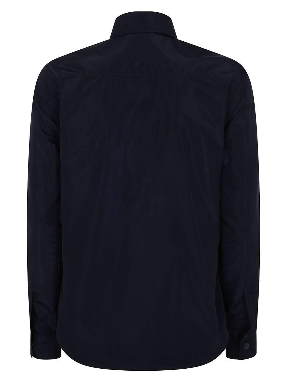 ASPESI Giacca-camicia in cotone blu navy