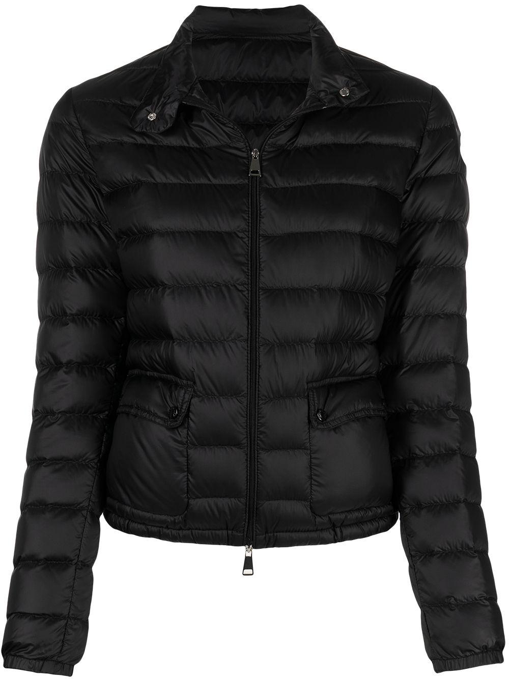 MONCLER Piumino corto nero trapuntato