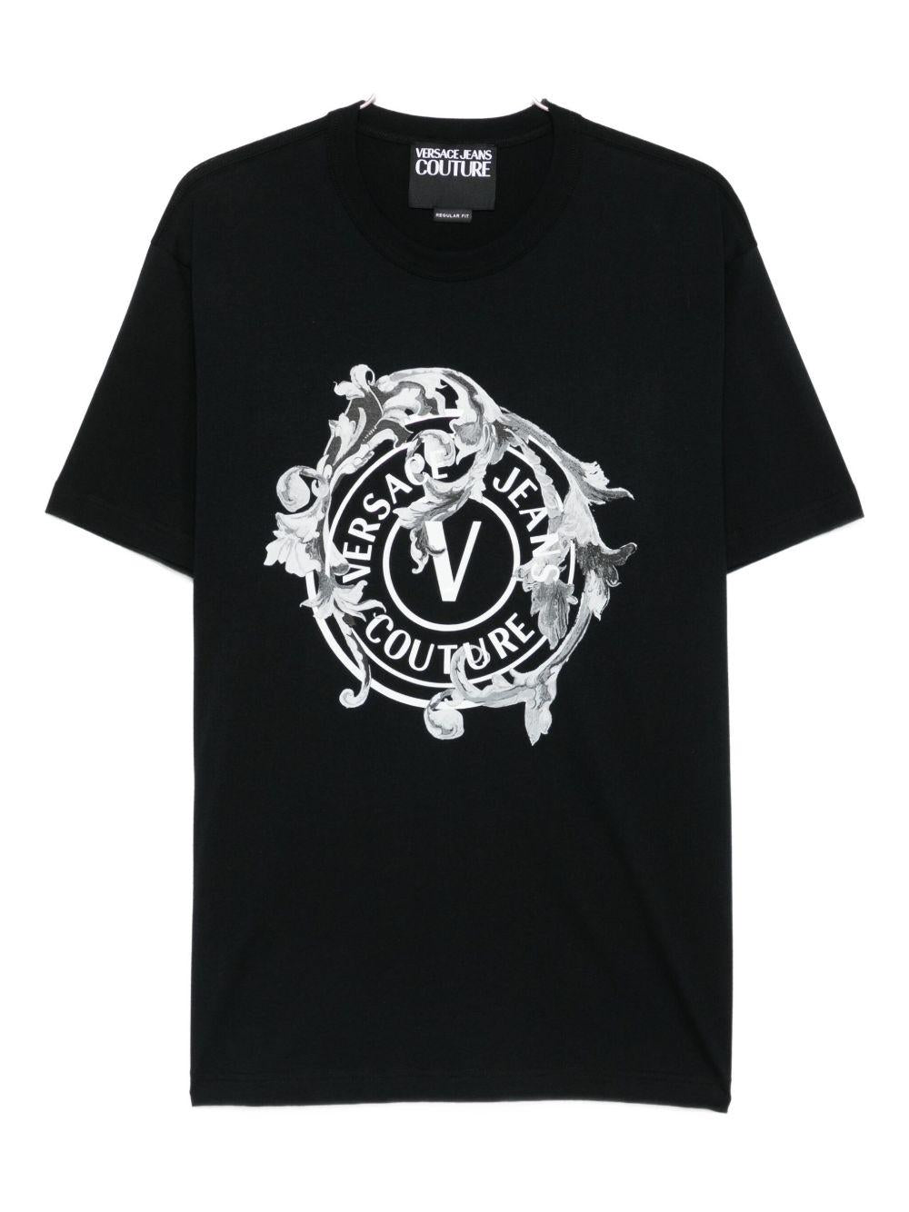 VERSACE JEANS COUTURE T-shirt girocollo con stampa