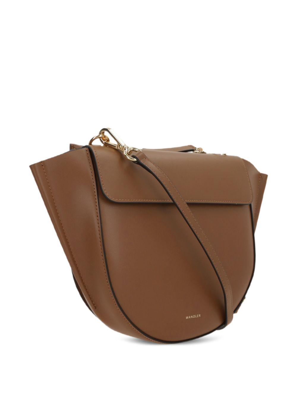 WANDLER Borsa a mano Hortensia Small in pelle marrone