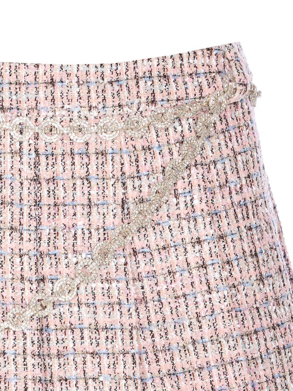 SELF PORTRAIT Gonna corta in tweed