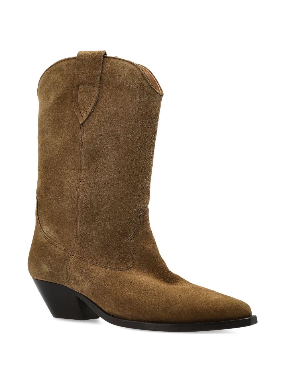 ISABEL MARANT Stivaletti Duerto in suede taupe