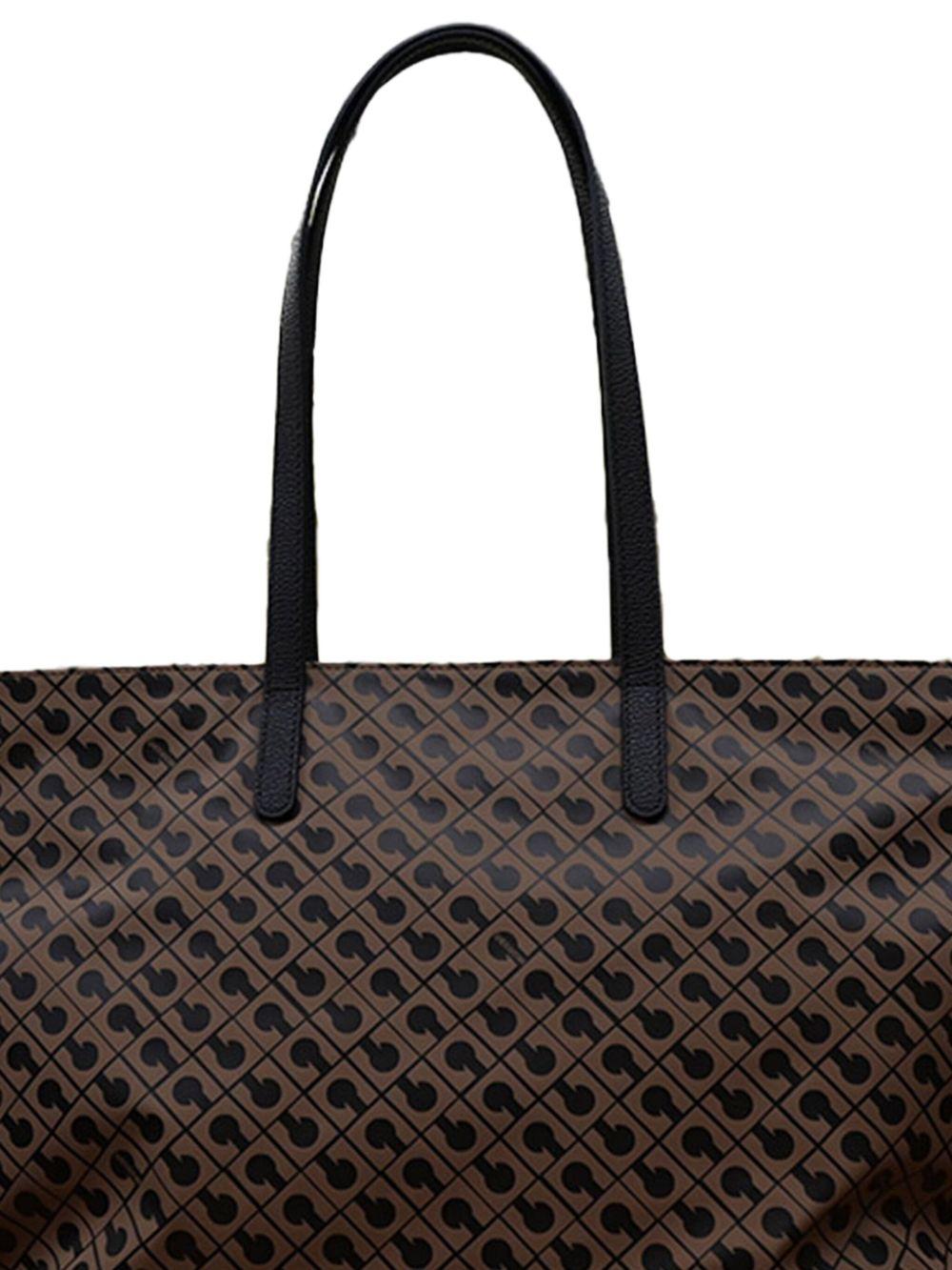 GHERARDINI Borsa shopping Softy Toffee con monogram all-over