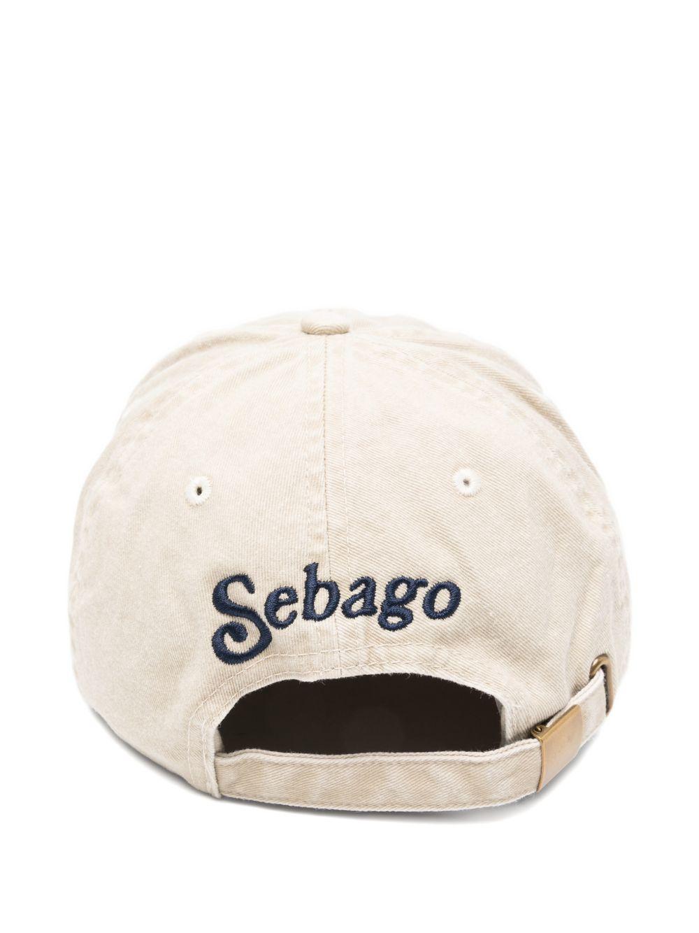 SEBAGO Cappello da baseball in cotone con ricamo