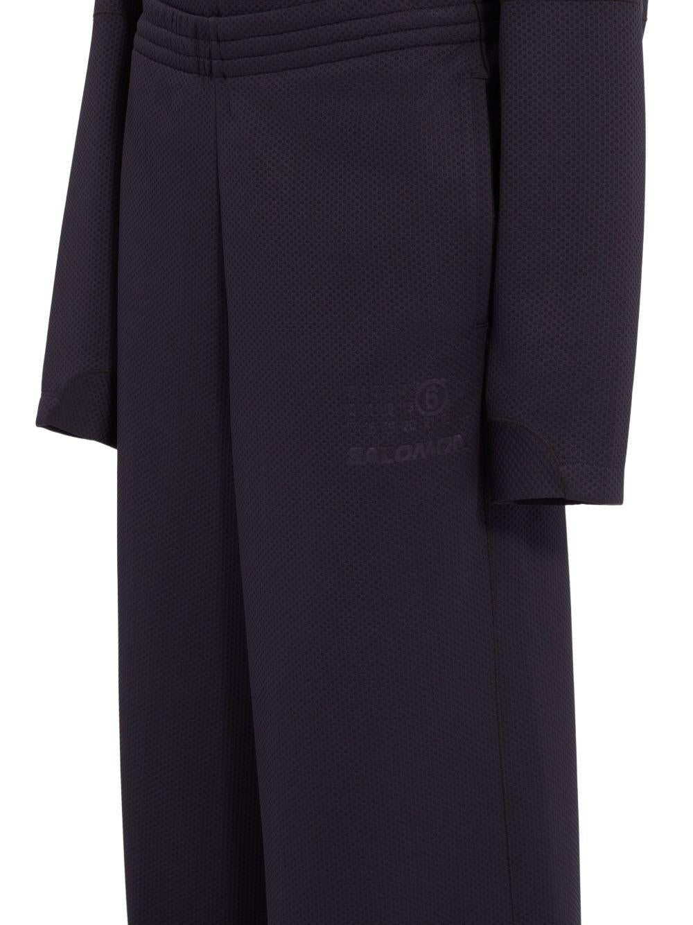 MM6 MAISON MARGIELA Pantaloni neri sportivi con elastico