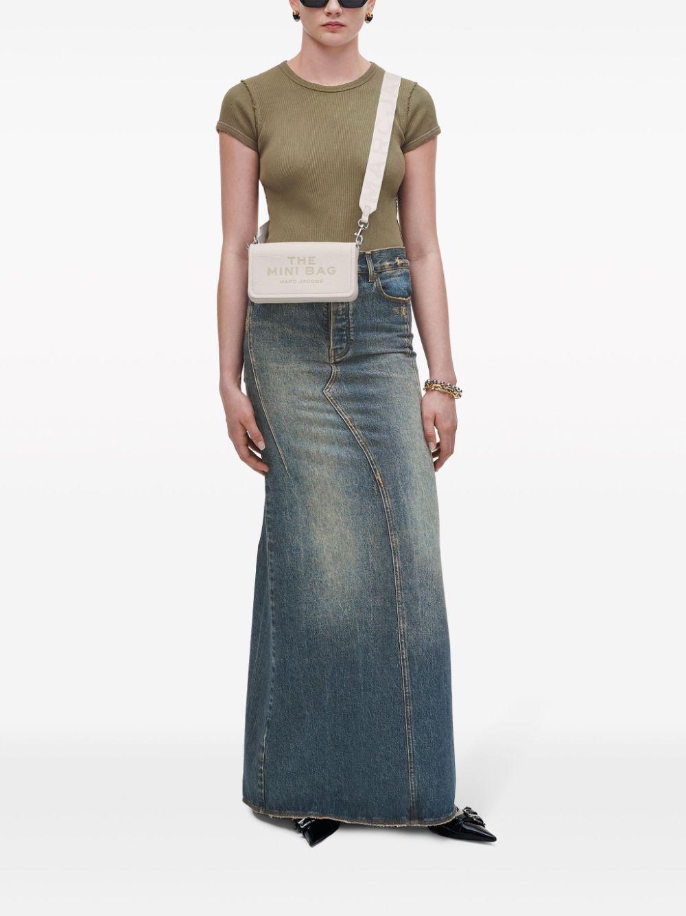 MARC JACOBS Borsa a tracolla 'The Leather Mini' bianca