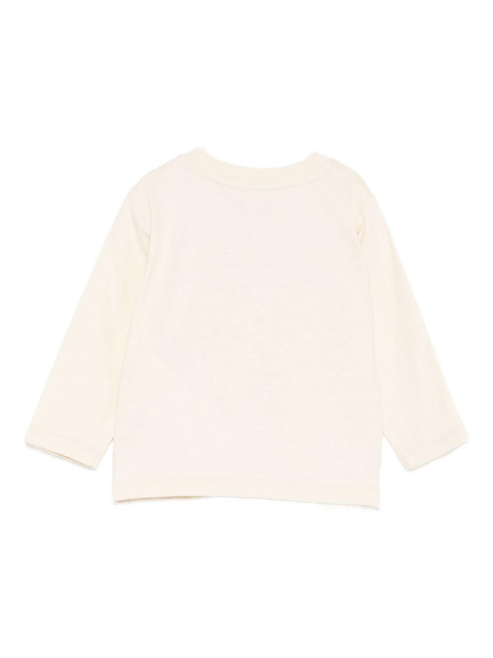 MOSCHINO T-shirt a maniche lunghe con stampa