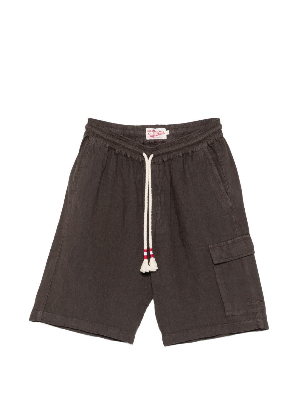 MC2 SAINT BARTH Bermuda Marseille in lino grigio scuro