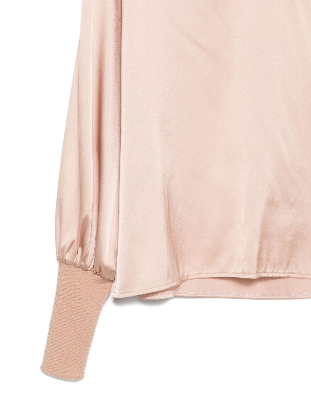 D EXTERIOR Maglia rosa satinata