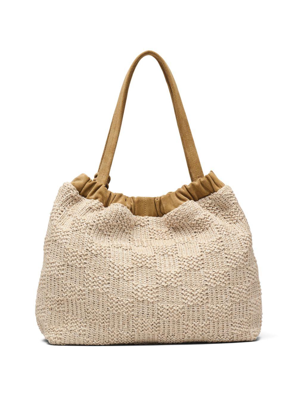 MARC JACOBS Borsa a mano tote in crochet con charm a fiore