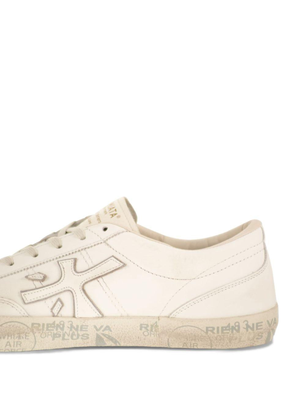 PREMIATA Sneakers David in pelle bianca con logo